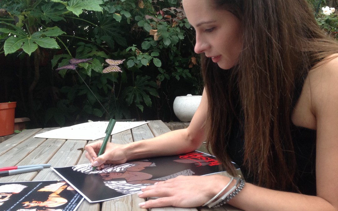 Poster signing with Actress Alice Maguire